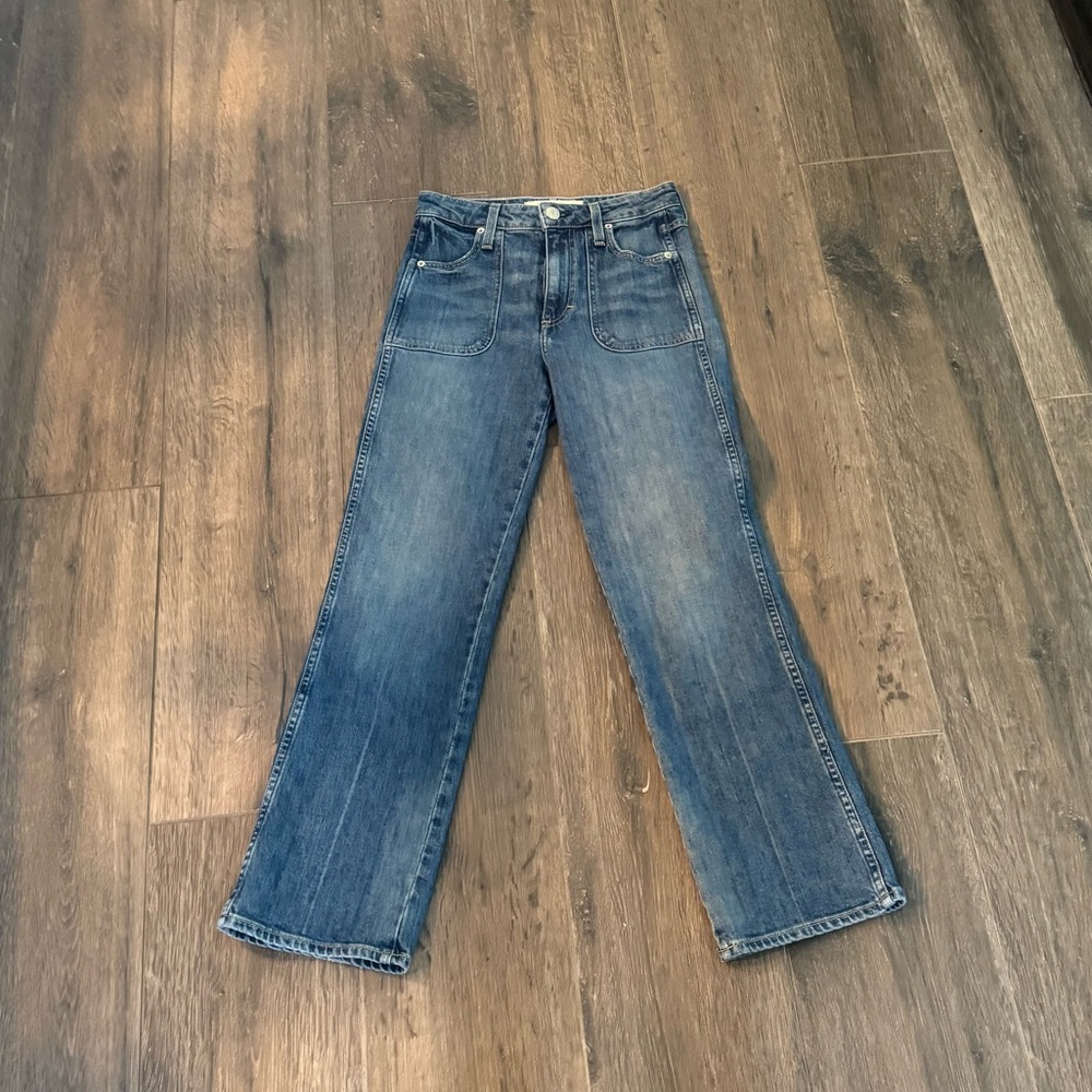 AMO Women's Straight Leg Blue Jeans
